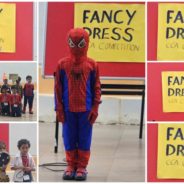 Fancy Dress Competition 2025 at Navodaya Central School students performing in colorful costumes